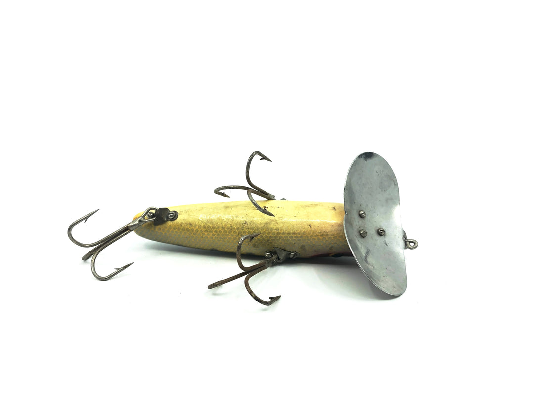 Arbogast Vintage Wooden 3-Hook Musky Jitterbug Perch Color