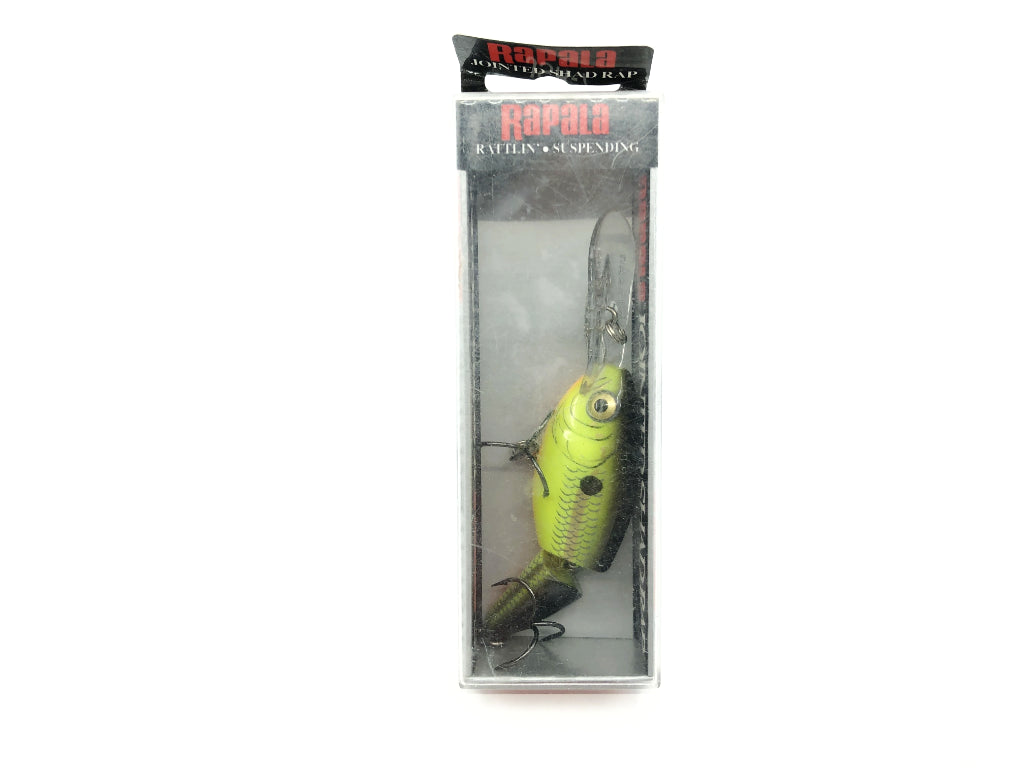 Rapala Jointed Shad Rap Jsr-7 Cb Chartreuse Black Color New In Box Old 