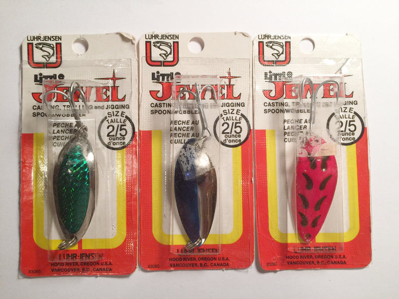 Luhr-Jensen Little Jewel Lures Lot of 3 New on Card 2/5 oz Lot 21 – My Bait  Shop, LLC