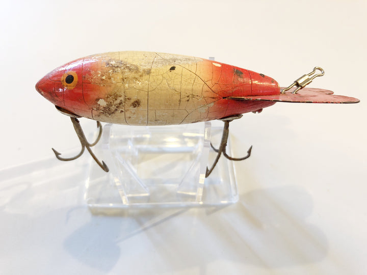 Bomber Red White Red Wooden Lure 600 Series