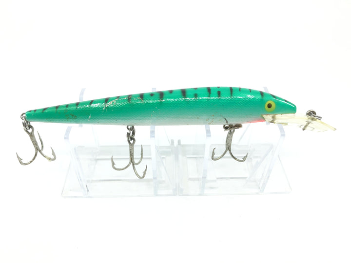 Vintage Rebel Fastrac Minnow Green and Black Tiger Stripe Pattern