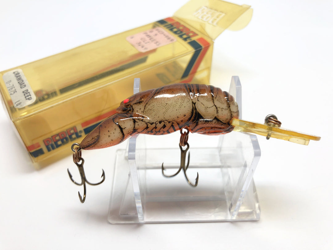 Rebel Crawdad Deep D-7675 L4 Lure with Box