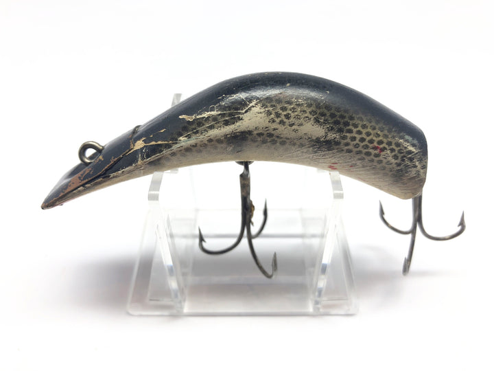 Kautzky Lazy Ike 4 Wooden Lure Black Rib and Scale