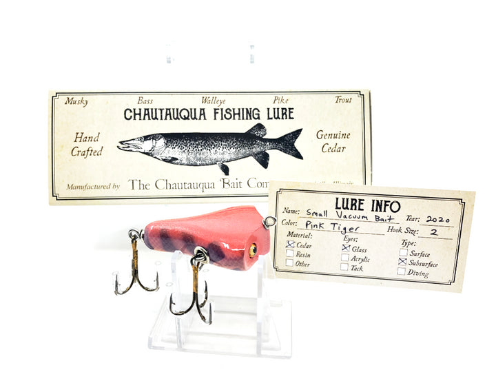 Chautauqua Custom Vacuum Bait in Pink Tiger Color