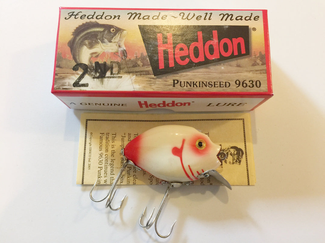 Heddon 9630 Punkinseed 2LUM Luminous Red Eye and Tail Color New in Box