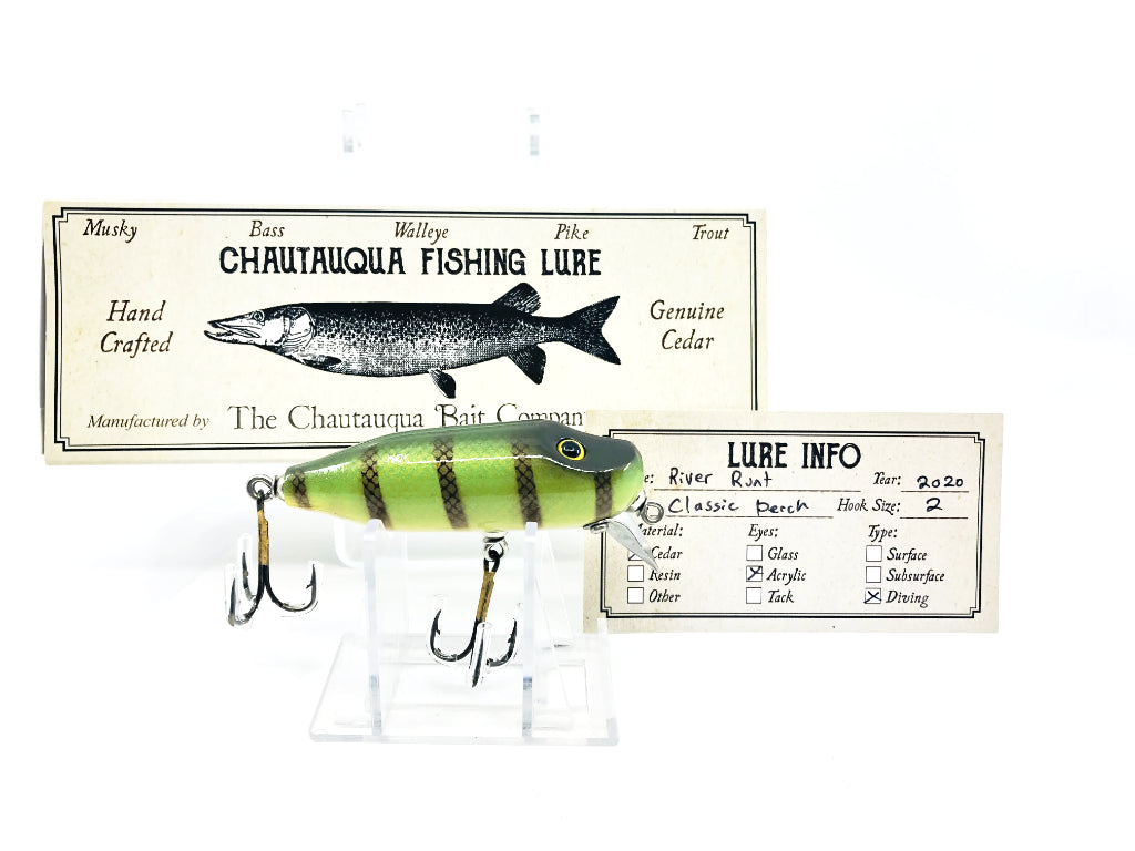 Chautauqua Special Order Wooden River Runt in Classic Perch Color 2020