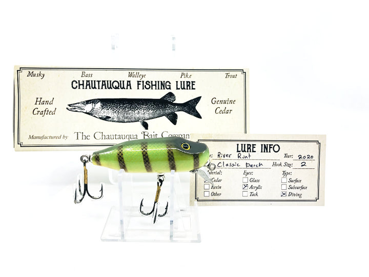 Chautauqua Special Order Wooden River Runt in Classic Perch Color 2020