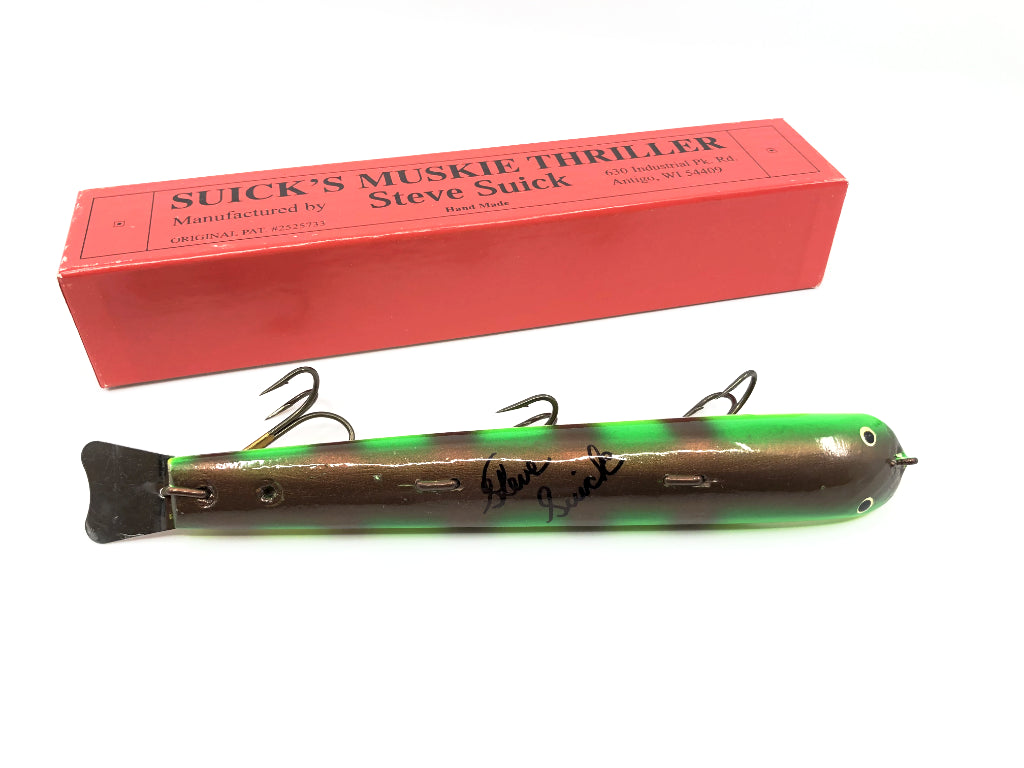 Suick Muskie Thriller Special Edition SIGNED New in Box Fire Tiger Color