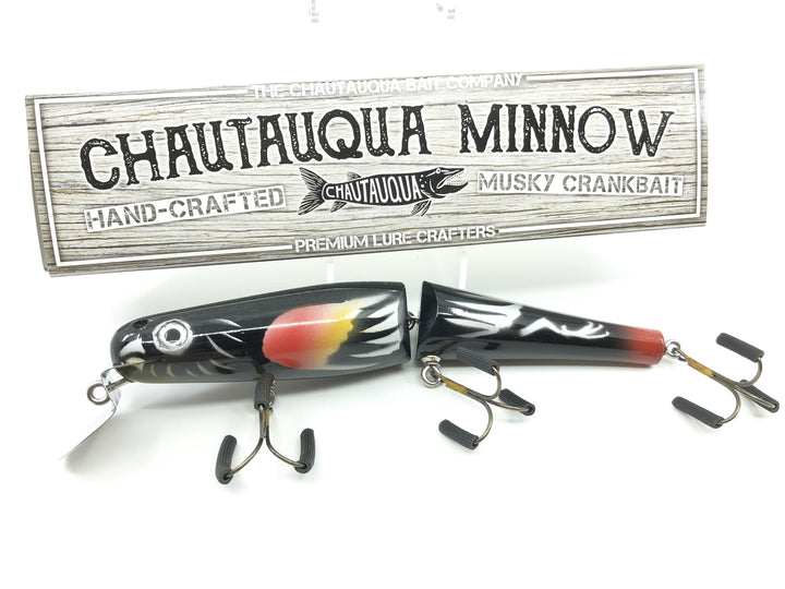 Jointed Chautauqua 8" Minnow Musky Lure Special Order Color "Redwing Blackbird"