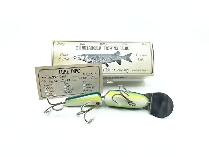 Chautauqua Jointed Creek Chub Lure in Green Dace Color