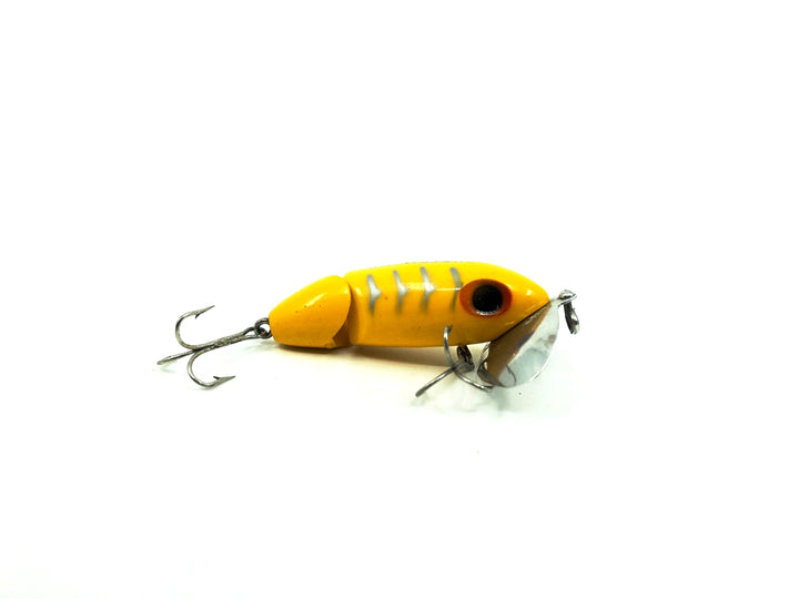 Arbogast Jointed Jitterbug, Yellow/Shore Color