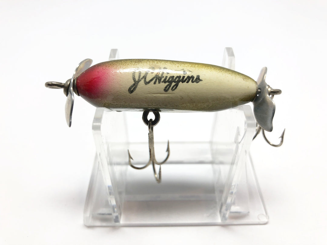 JC Higgins Spinning Injured Minnow Frog Color Wooden Lure