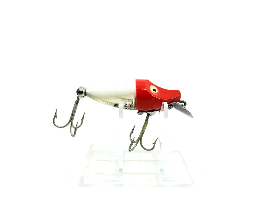 Heddon Midget River Runt Spook 9010 RH Red Head White Body