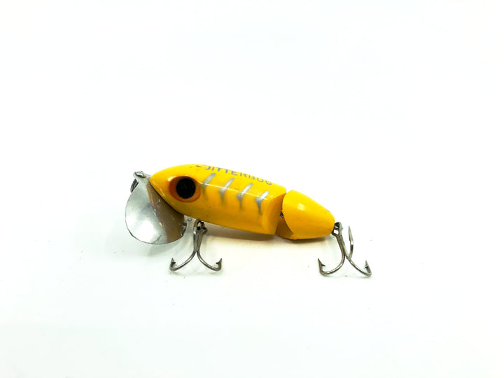 Arbogast Jointed Jitterbug, Yellow/Shore Color