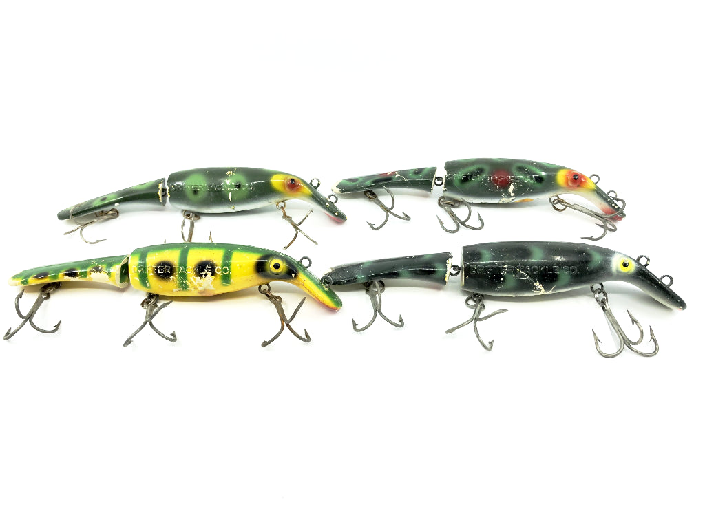 Lot of Four Drifter Tackle The Believer 8" Jointed Musky Lures