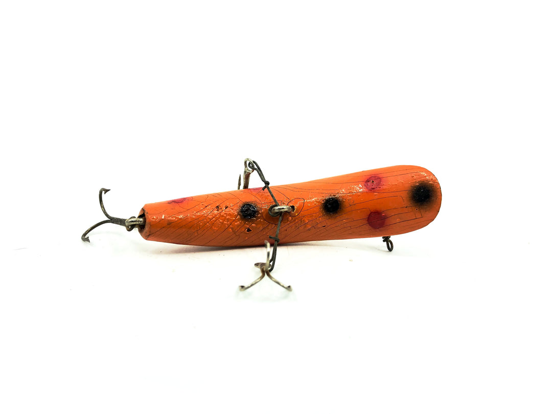 Vintage Wooden Helin Flatfish U20 O Orange Color