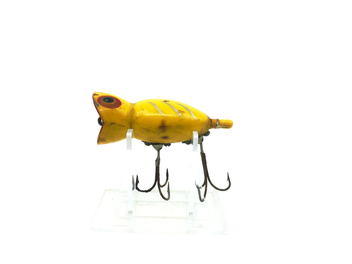 Arbogast Hula Popper Yellow Shore Early Plastic