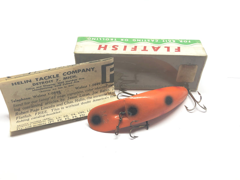 Vintage Helin Flatfish U20 O Orange Color – My Bait Shop, LLC