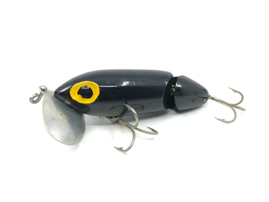 Arbogast Jointed Jitterbug Black Color Accented Eyes – My Bait Shop, LLC