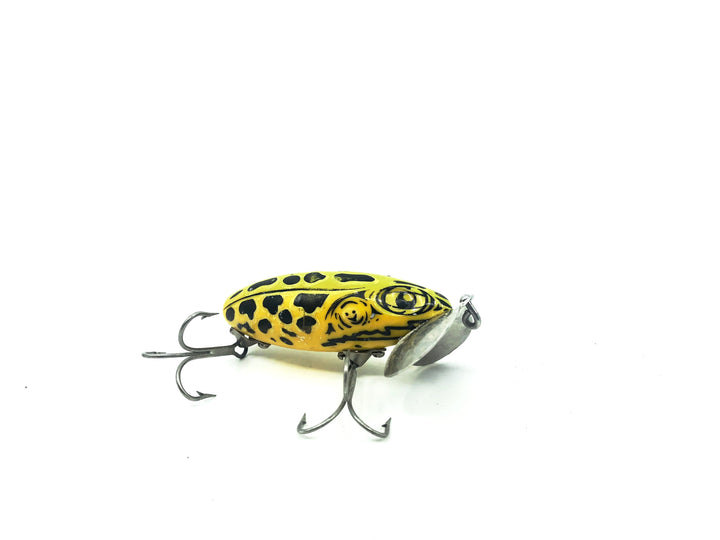 Arbogast Jitterbug Seein's Believin Leopard Frog Yellow Belly.