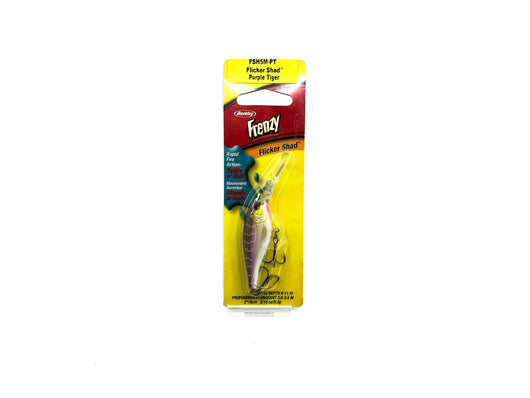 Berkley Frenzy Flicker Shad Purple Tiger Color, New on Card, Old Stock ...