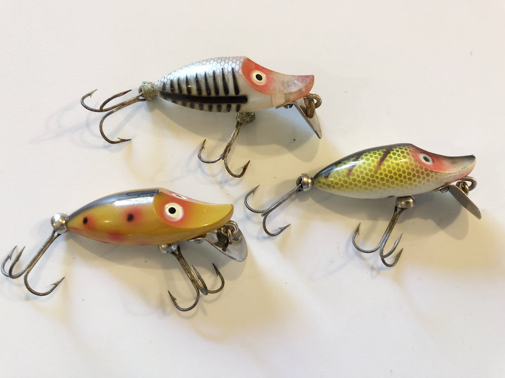 Heddon Tiny River Runts Lot of Three Great Shape – My Bait Shop, LLC