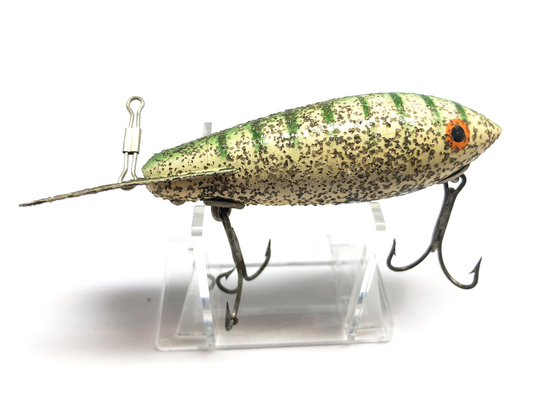 Bomber 600 in Christmas Tree Color 615 Vintage Wooden Lure