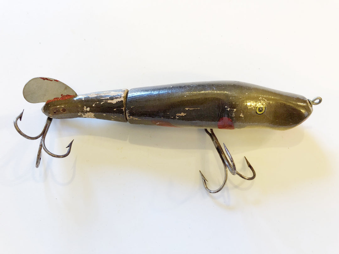 C.C. Roberts Mudpuppy Vintage Musky Wooden Fishing Lure