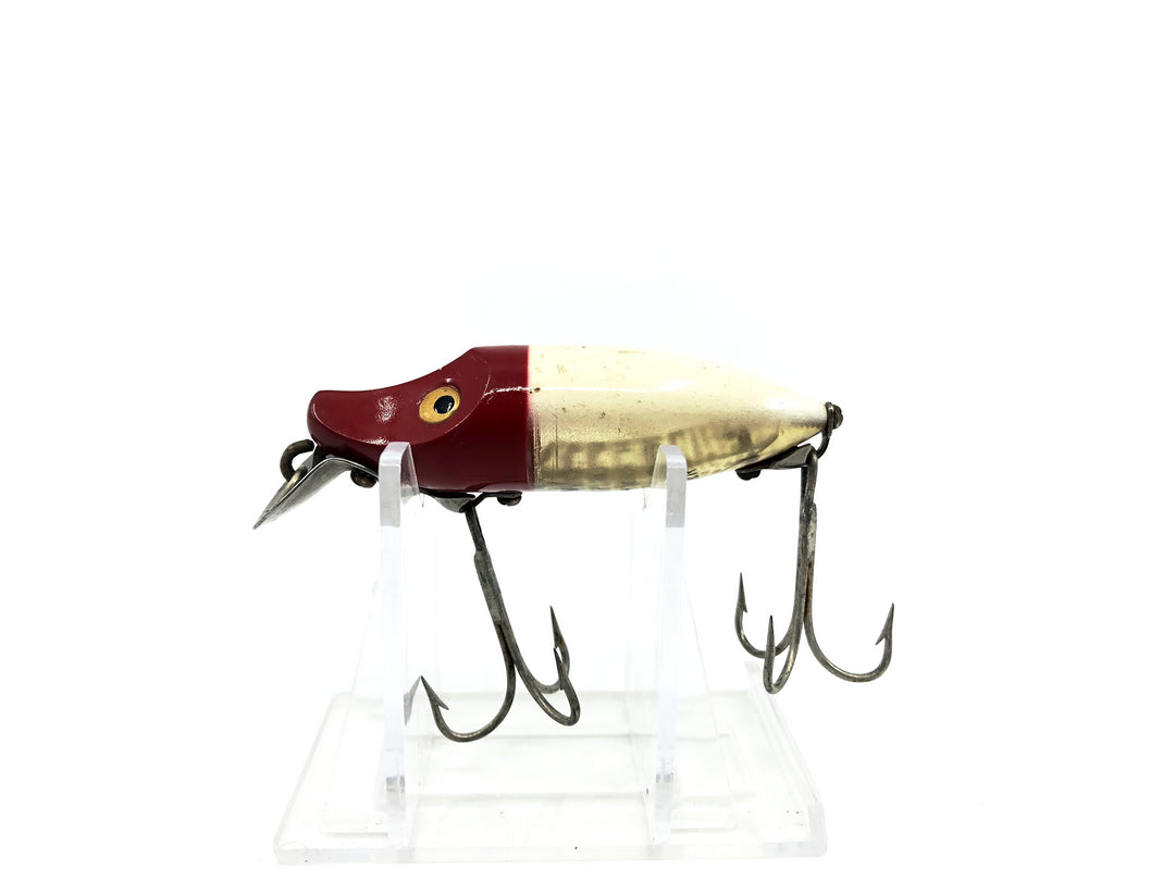 Heddon River Runt Spook Sinker 9110 RH Red Head White Color