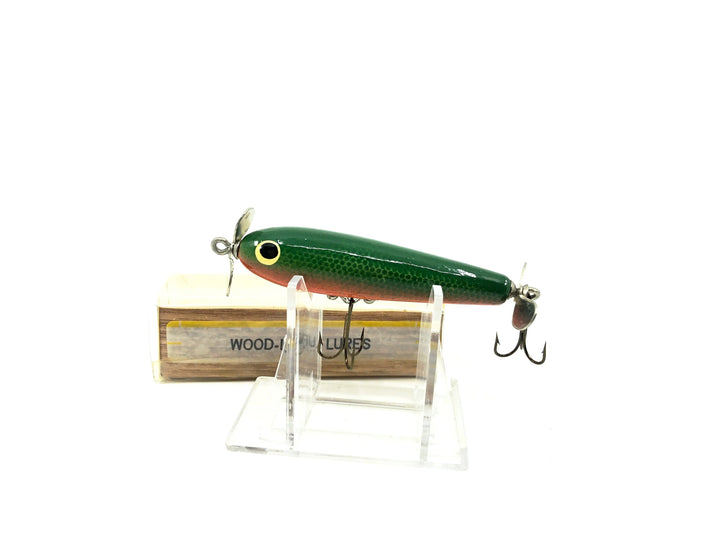 Wood-Line Lure Torpedo Bait, Perch Scale Color, Wisconsin Bait