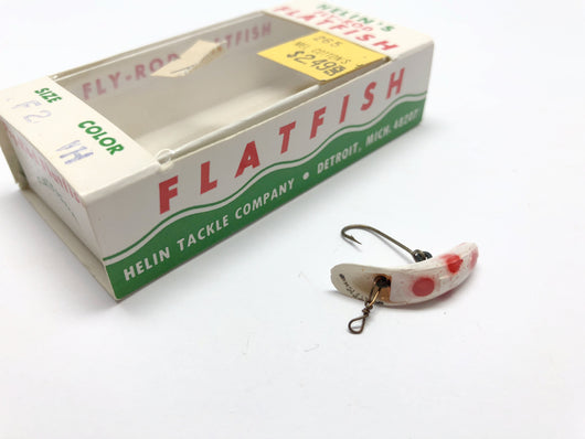 Helin Fly-Rod Flatfish F2 WH White with Red Dots Color New in Box – My Bait  Shop, LLC