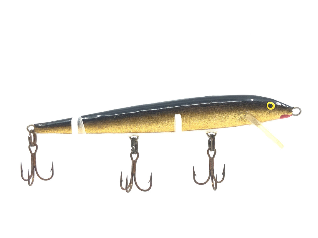 Vintage Rapala Floating Minnow Black and Gold