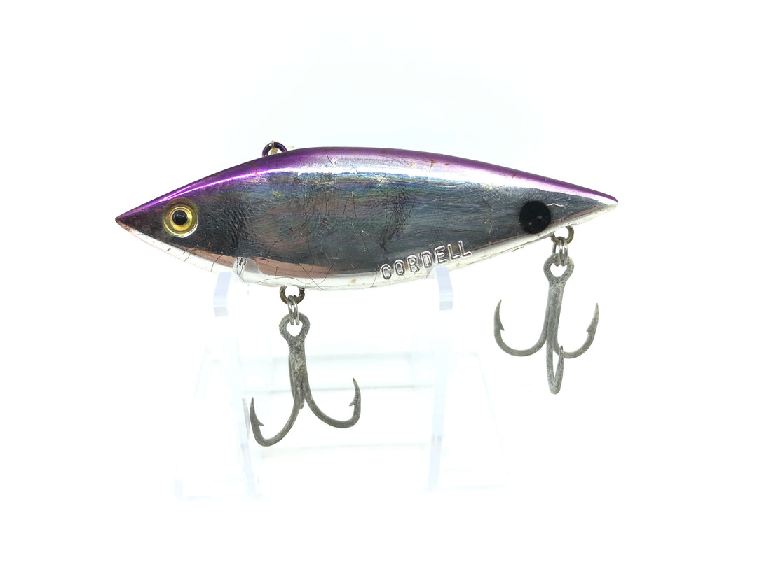 Cordell Spot Lure Color 2257 Chrome Purple Back Color Vintage Lure