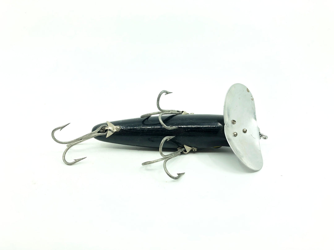 Arbogast Vintage Wooden 3-Hook Musky Jitterbug Black Color