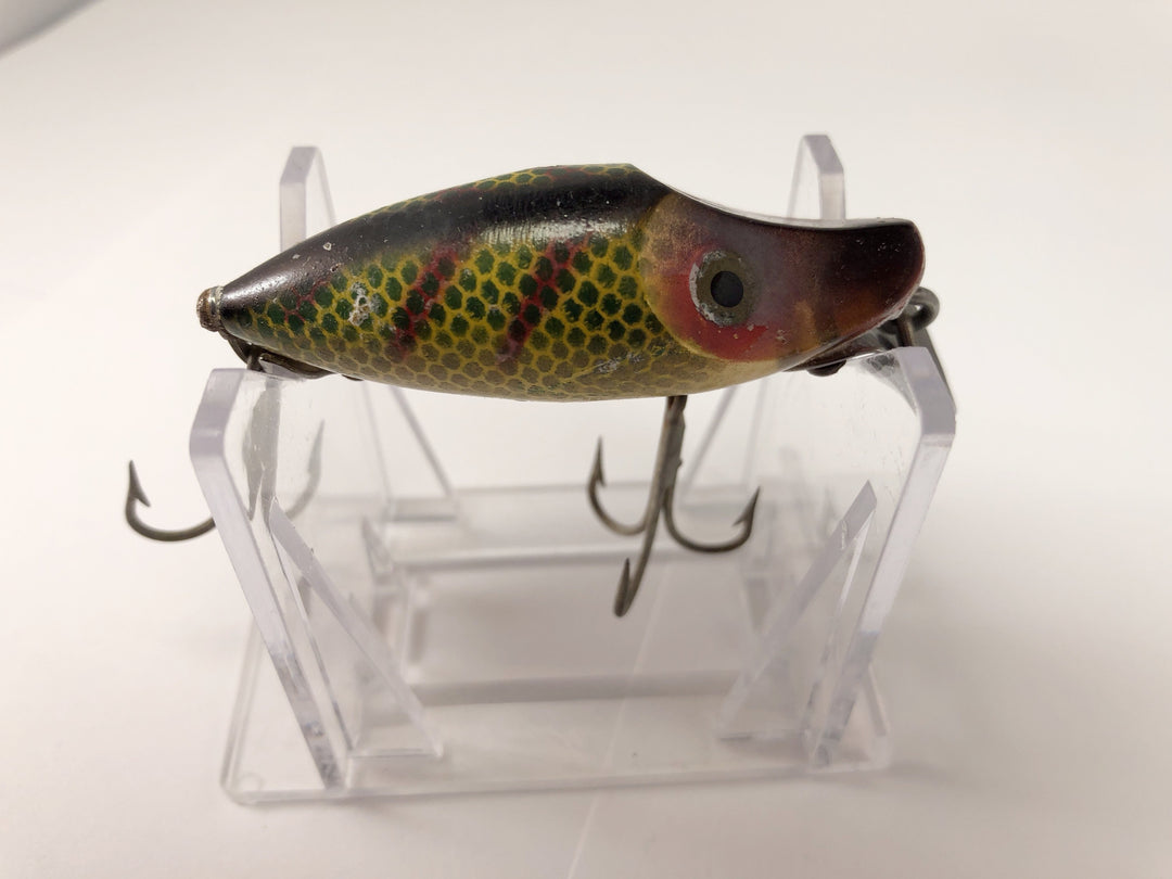 Heddon Midget River Runt Perch with Black Ribs