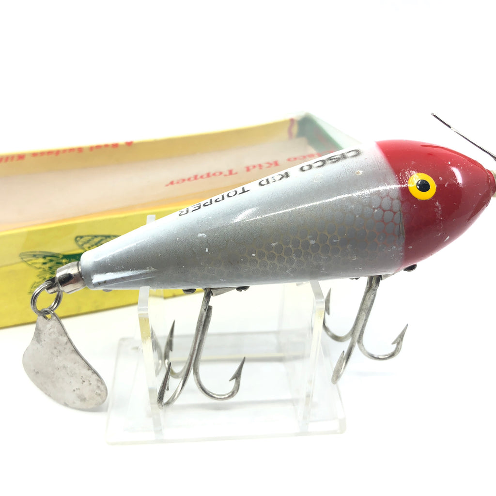 Cisco Kid Topper Flaptail Red White Scale Color Musky Lure with