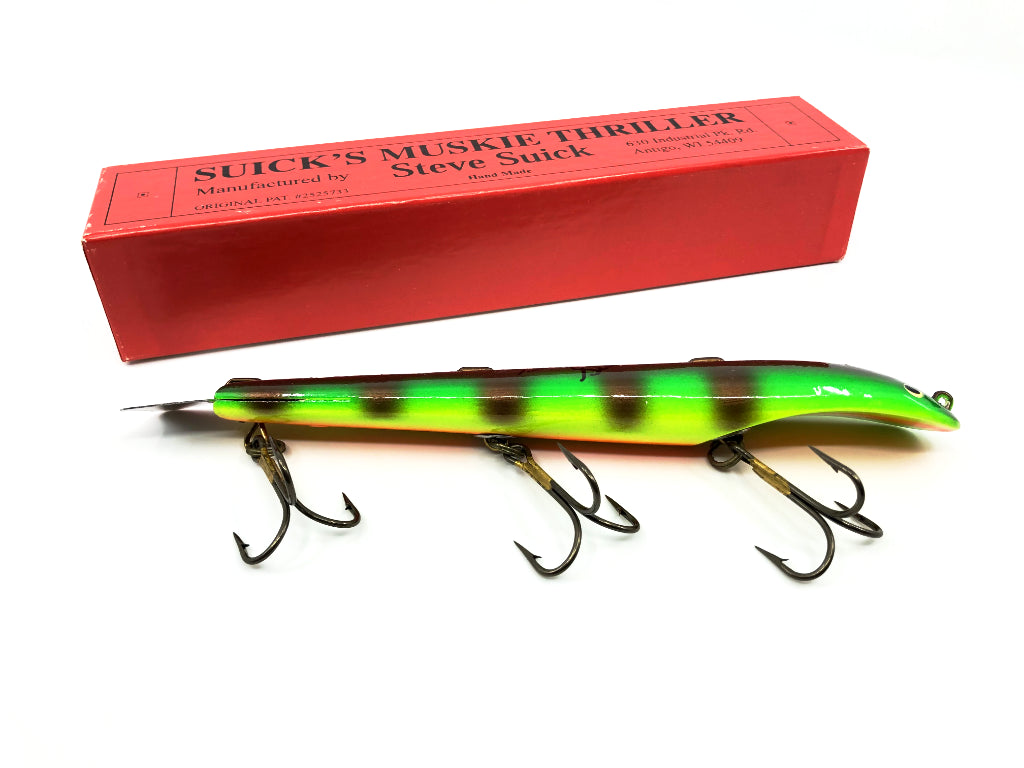 Suick Muskie Thriller Special Edition SIGNED New in Box Fire Tiger Color