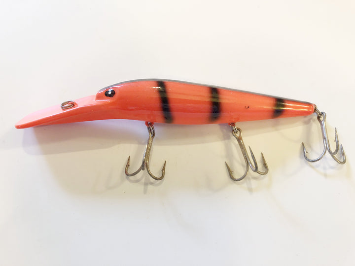 Orange and Black Musky Lure Big Diving Lip