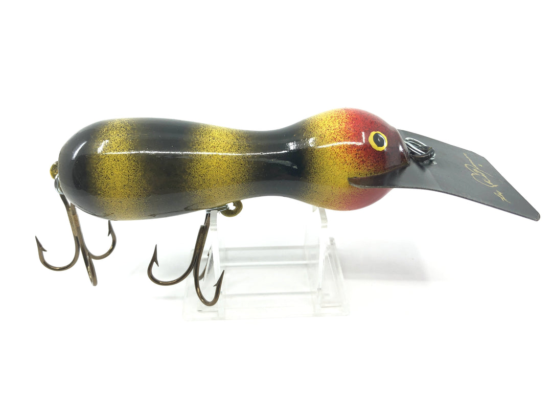 Len Hartman Musky Bug in Bumble Bee or Jail Bird Color