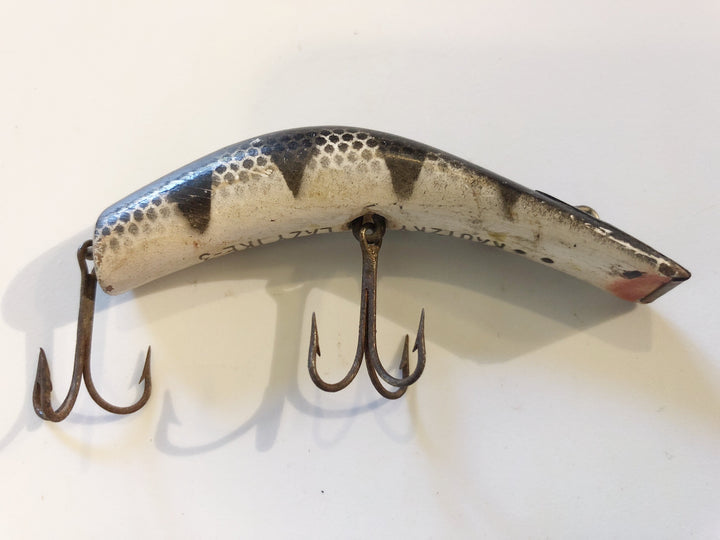 Kautzky Lazy Ike 3 Wooden Antique Lure Black Ribs Scale Color