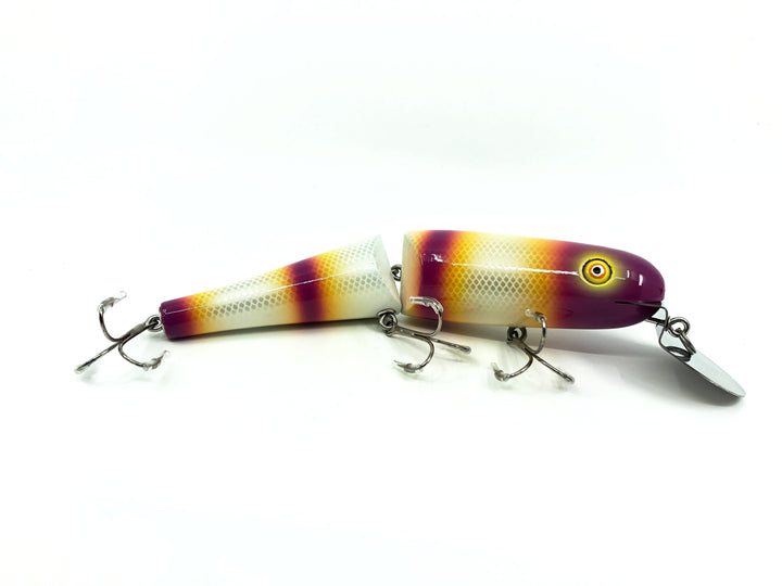 Jointed Chautauqua 8" Minnow Musky Lure Purple Shockwave Color