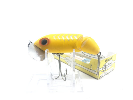 Arbogast Big Jointed Jitterbug Yellow with Silver Stripes Color with B – My  Bait Shop, LLC
