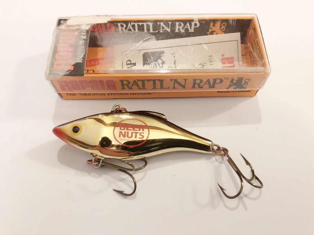 Rapala RNR-7 G Gold Beer Nuts Advertising Lure