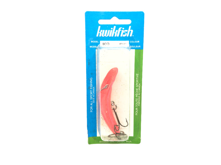 Kwikfish K9 RF Red Fluorescent Color New on Card Old Stock