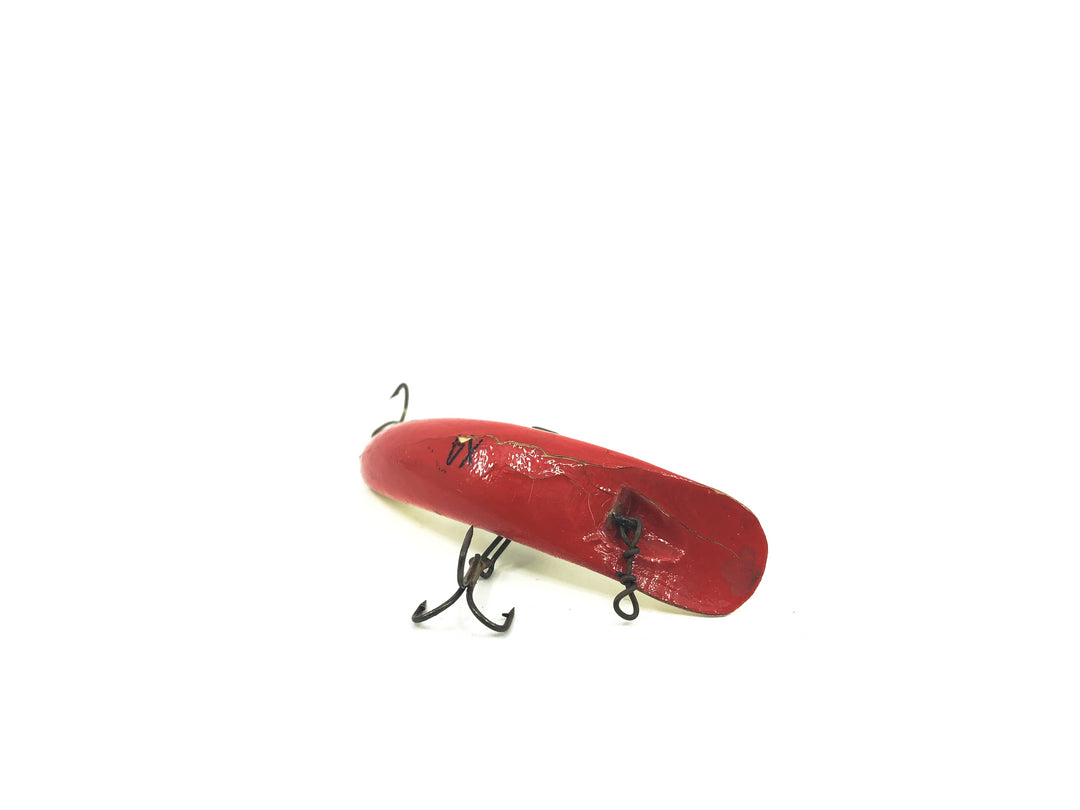 Helin Flatfish X4 WR White Bottom Red Top Color