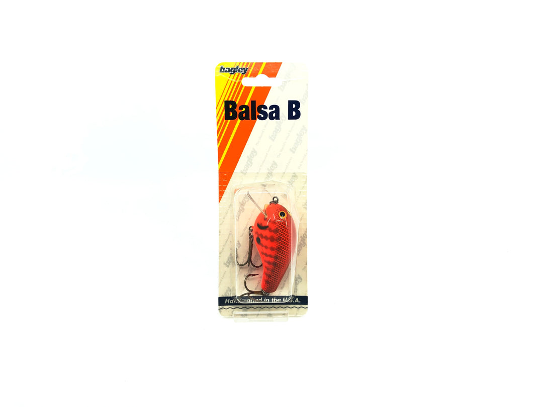 Bagley Balsa B2 BB2-DC2 Dark Crayfish on Orange Color New on Card Old Stock Florida Bait