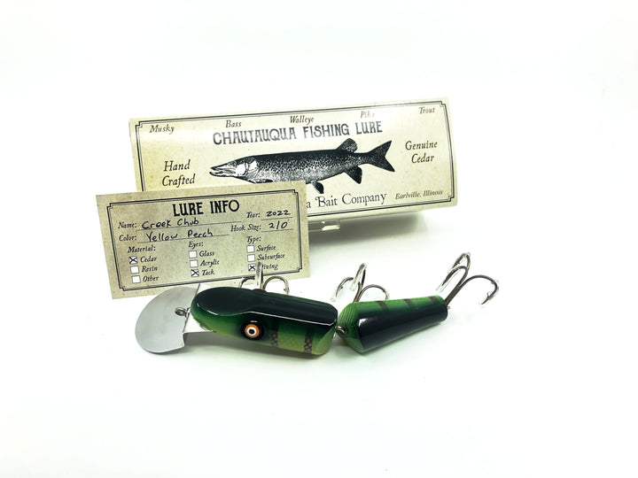 Chautauqua Jointed Creek Chub Lure, Yellow Perch Color