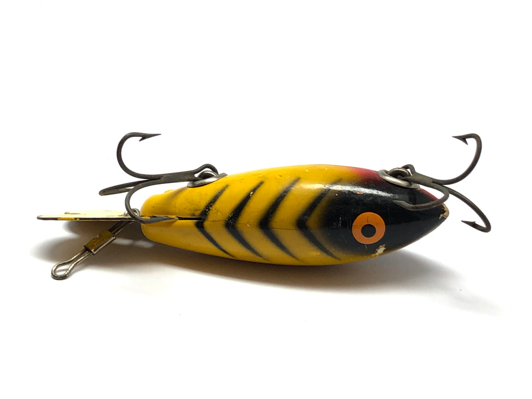 Wooden Bomber Yellow with Black Ribs