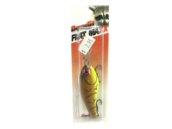 Bandit Flat Maxx Deep Series Brown Crawfish Chartreuse Belly Color New on Card