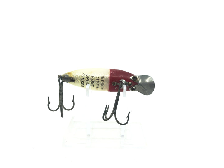 Heddon River Runt Spook Sinker 9110 RH Red Head White Body Color